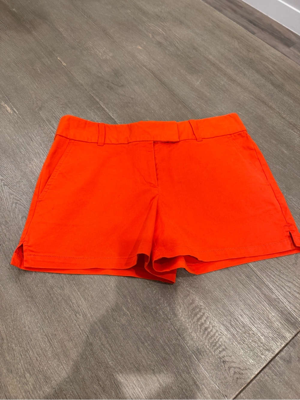 LOFT Bright Orange High-Rise Casual Chino-Style Shorts - Great condition!
